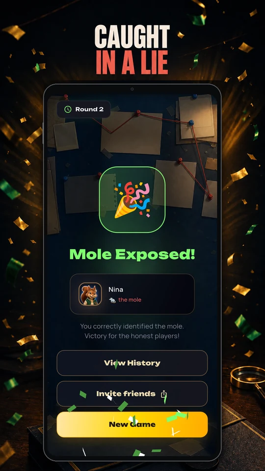 Round results reveal the Mole