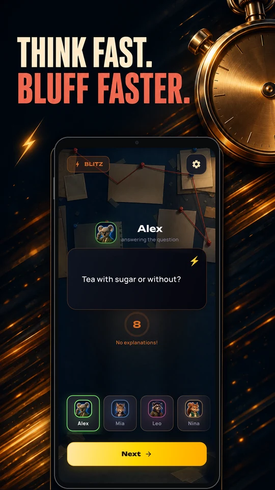 Blitz and Action Twist game screen